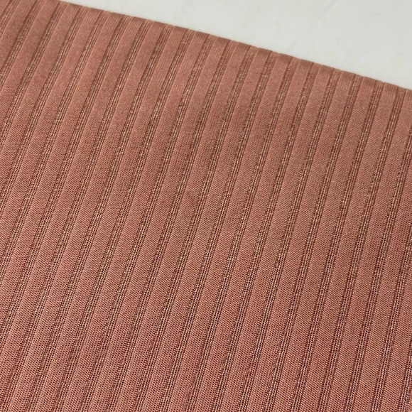 NEW Vitamin A Bikini Bottom Womens Size Medium 8 Pink Striped High Waist NWOT - Picture 3 of 9